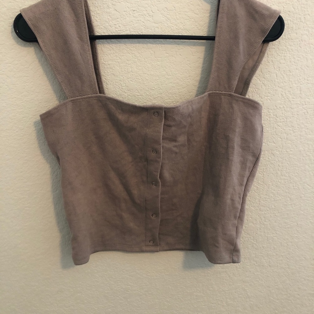 Tan crop top